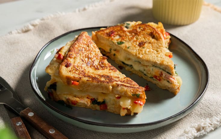 Brödomelett på Lantgoda, rökt skinka och grönsaker - Recept | Pågen